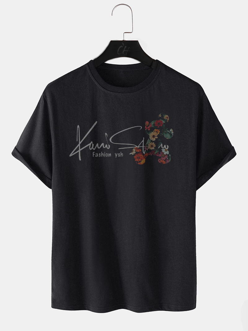 Cursive Floral Tee