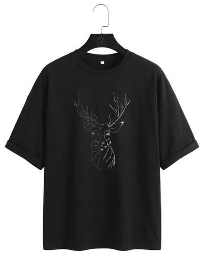 Geometric Stag Tee