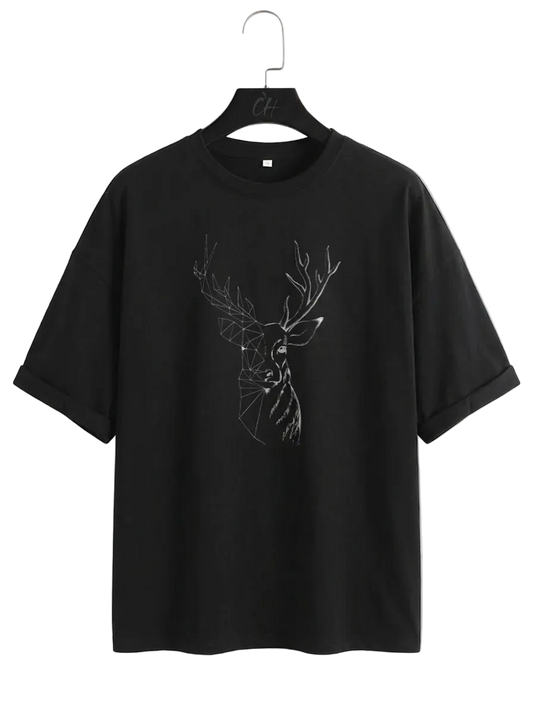 Geometric Stag Tee